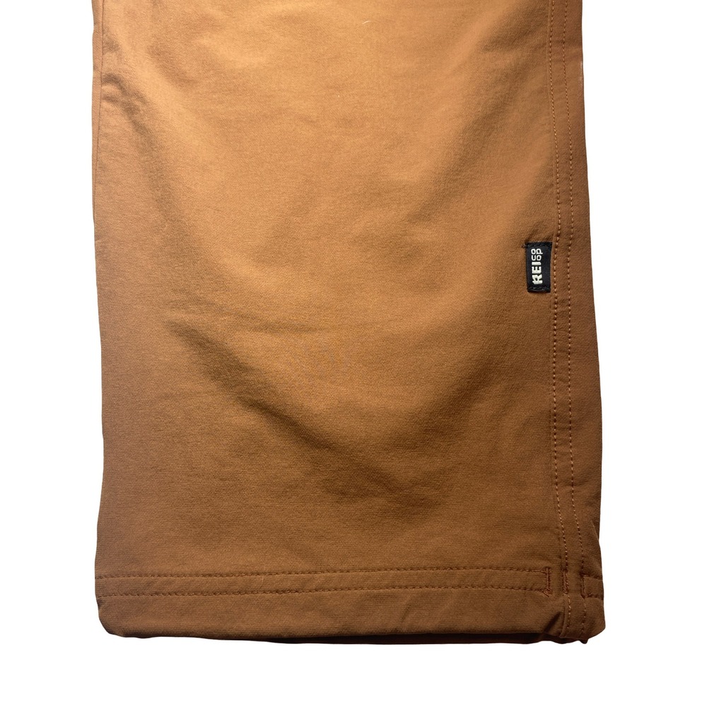 REI Co-op Women Brown Convertible Hiking Pants Zip Off Shorts Large Stretch - Picture 6 of 10